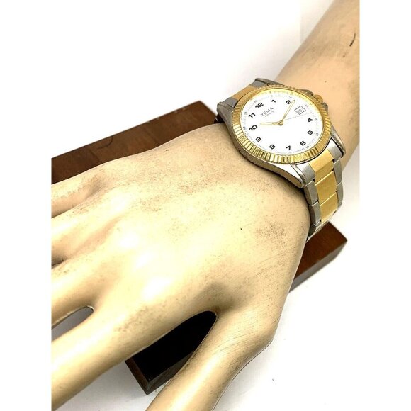Yema Paris Unisex Watch YE159 Quartz White Dial Two Tone Stainless Steel 36mm - Picture 4 of 14